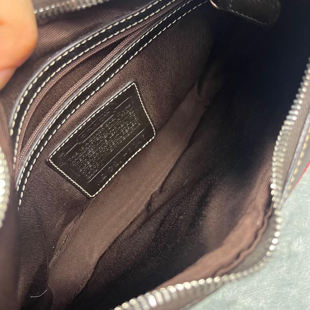 バッグ Vintage Coach Hobo Signature Red