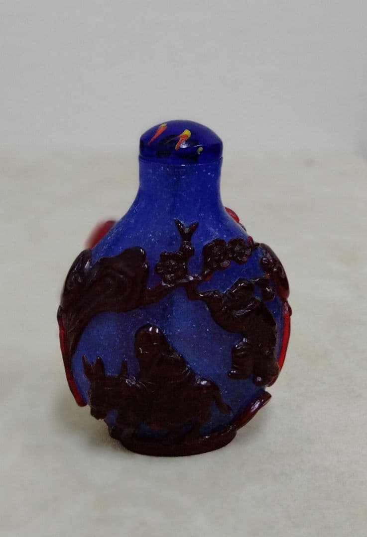 【最終お値引きです】美品　珍品　 古美術品　鼻煙壺 　骨董品 　ガラス 中国物