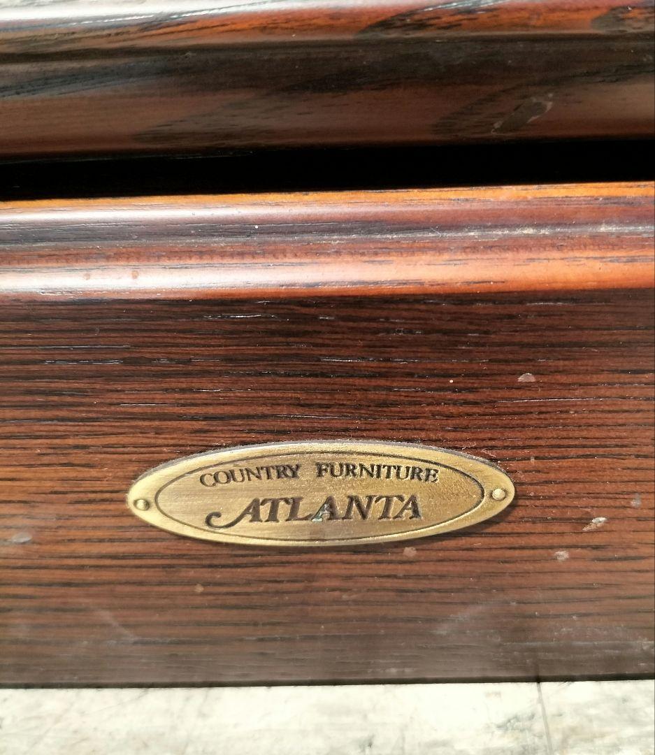 M♦ぽぽ送料込IDF太田長　Atlanta　7段チェストキャビネット　栗材