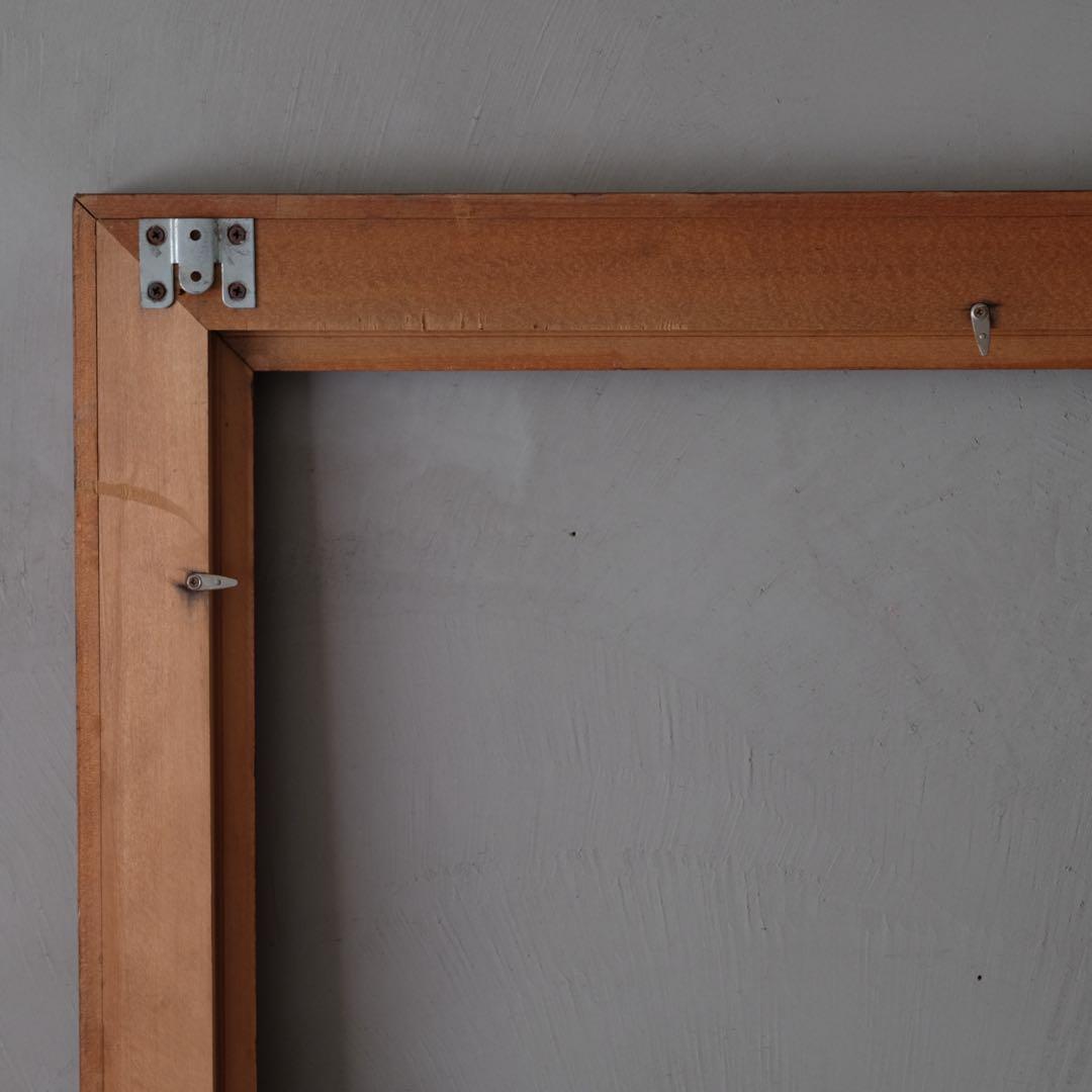 大型木製額縁　フレーム 絵画 レトロ ヴィンテージ 古家具