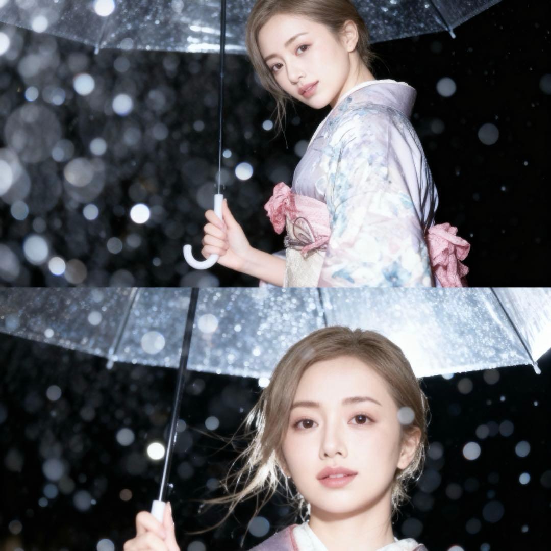 正絹　振袖　7点　フルセット　半衿付き長襦袢