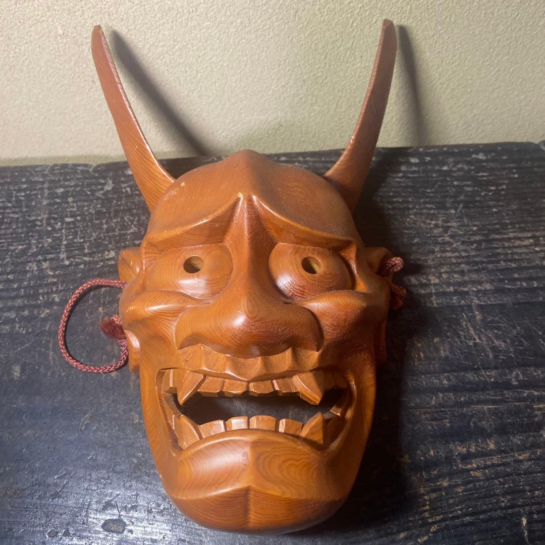 専用　木彫　般若面
