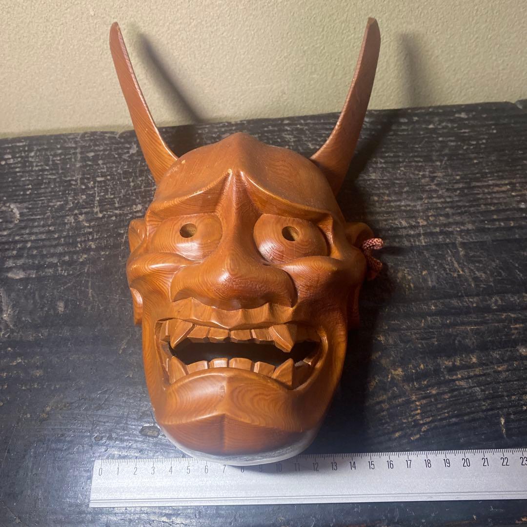専用　木彫　般若面