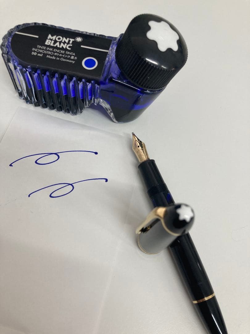 【美品】モンブラン 146 万年筆 M 中字 14K インクセット/おまけ2点付