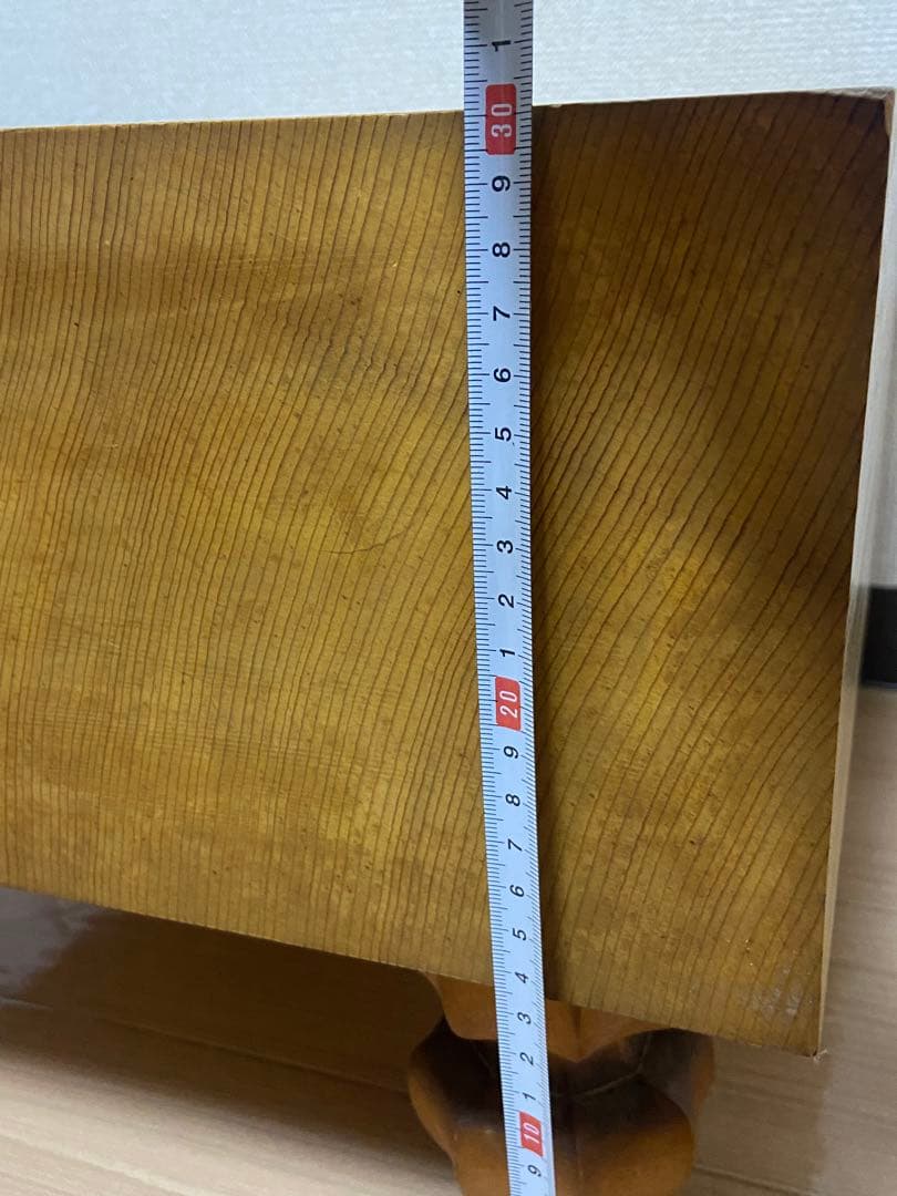 本榧 碁盤 木裏 板目 五寸 繊細な木目 囲碁 将棋 超重量 貴重