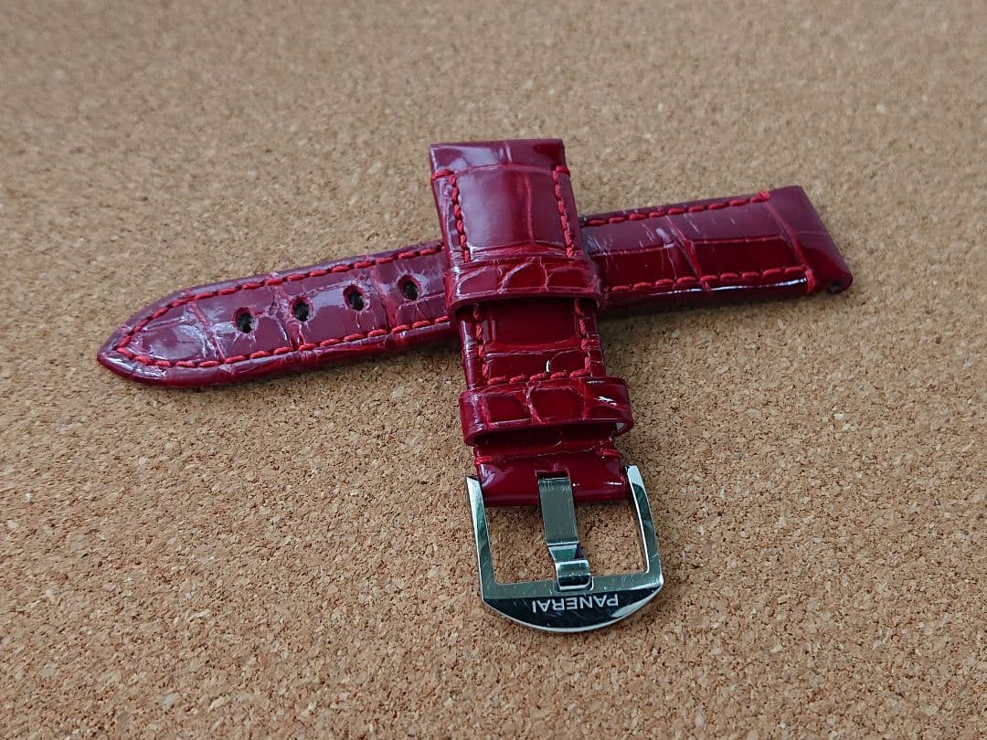 OFFICINE PANERAI ドゥエ アリゲーターベルト&尾錠 純正 正規