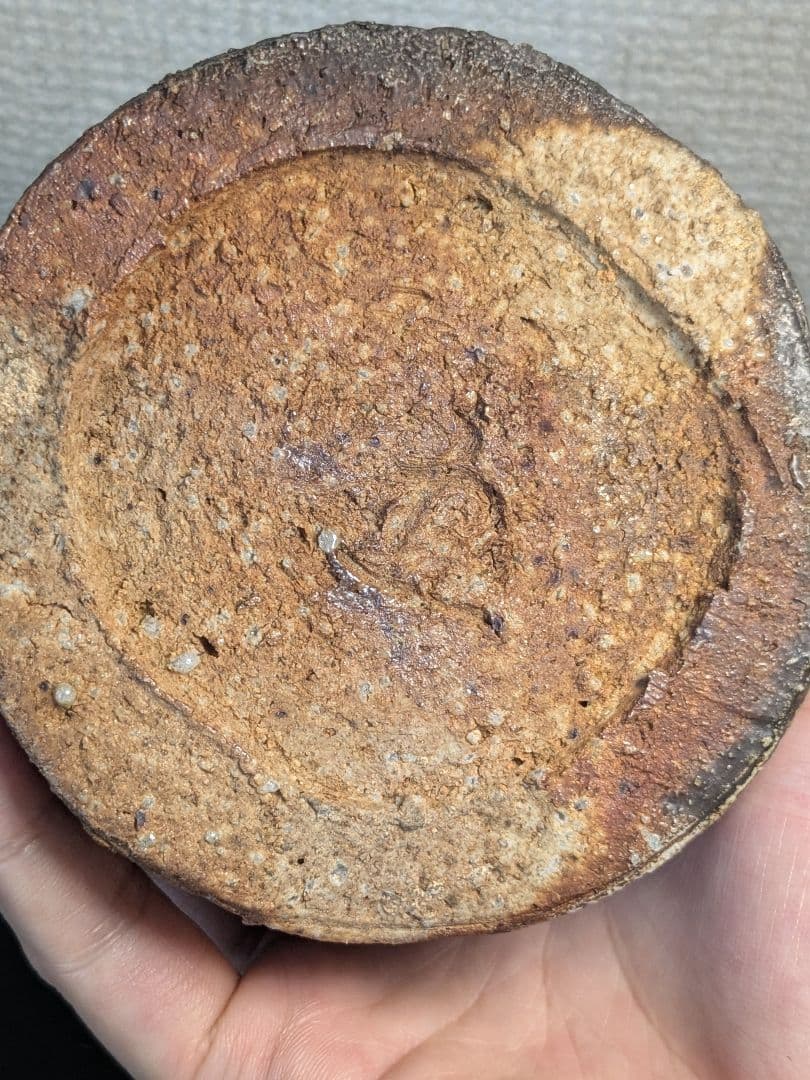 鈴木五郎　灰釉　壺　花入　瀬戸