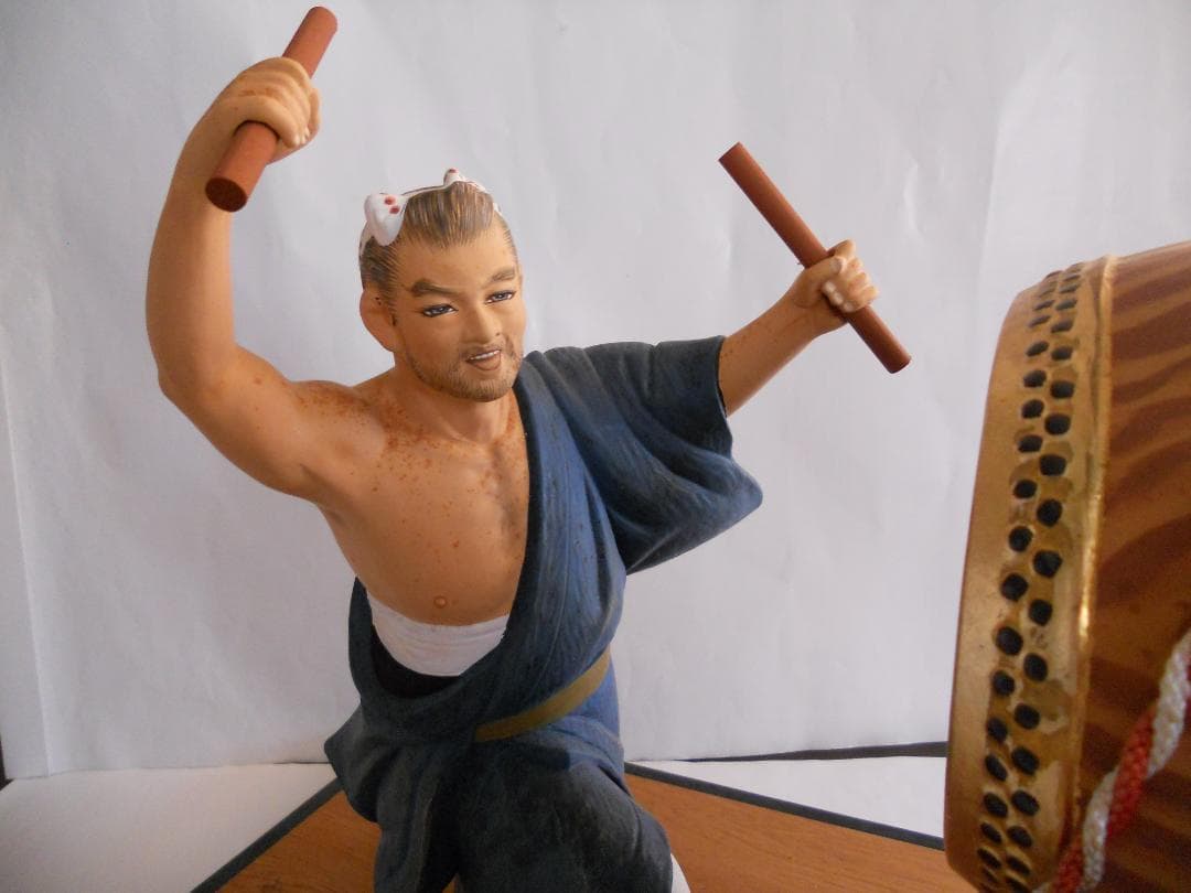 博多人形 『 無法松 』 伝統工芸士 初代 戸畑茂四郎 作 美品 です。