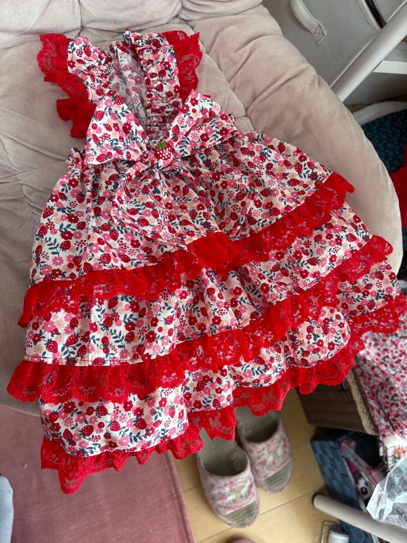 リトル犬服ハンドメイドワンピース