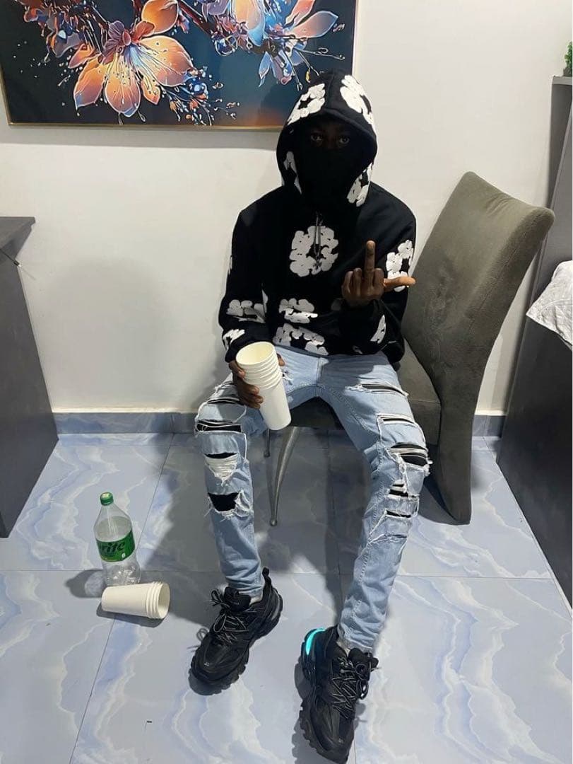 ひろしですデニムティアーズセットアップ