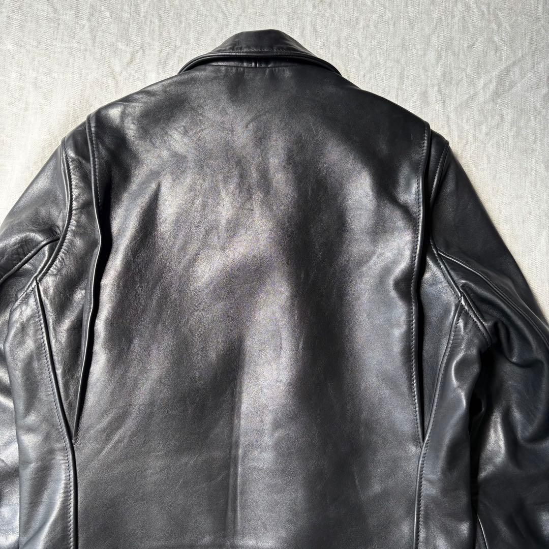 美品 Schott ショット7209 ブラック レザートラッカージャケット 36