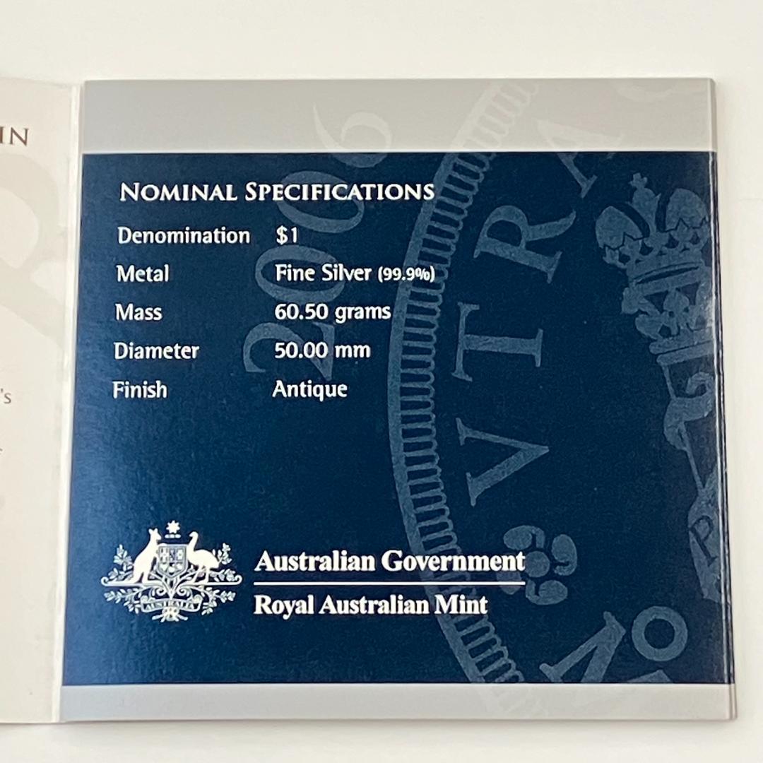 王立オーストラリア造幣局発行　ピラーダラー　アンティーク仕上げ 2006年