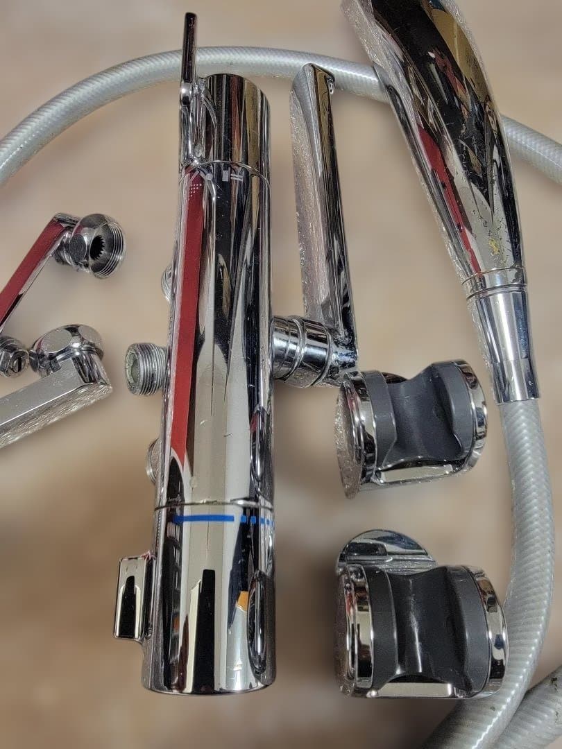 TOTO　壁付サーモ水栓　シャワーヘッド類付属　TMHG40C