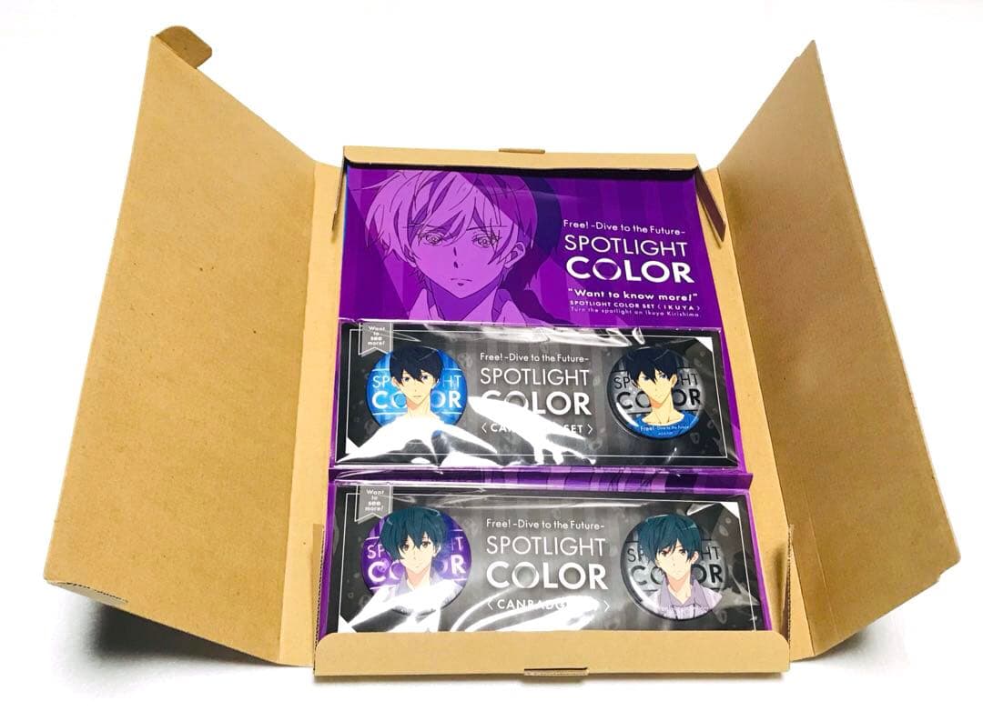 七瀬遙＆桐嶋郁弥 【外箱&冊子本&缶バッジ】 Free!DFスポットライトカラー