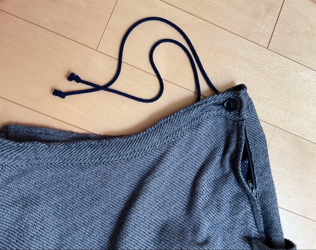 Y's ワイズ サルエルパンツ ブルー サイズ2 変形