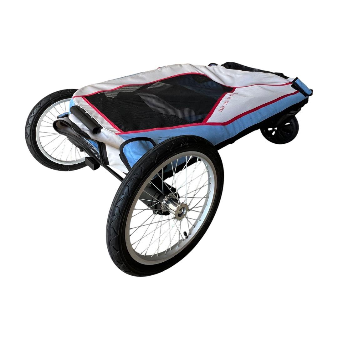 【破格・専用空気入れ付き】大型ドッグカート　ペットバギー　大型犬　多頭　折り畳み