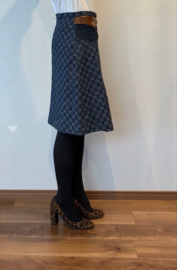 入手困難！グッチ GGデニムスカート　超美品 サイズ40