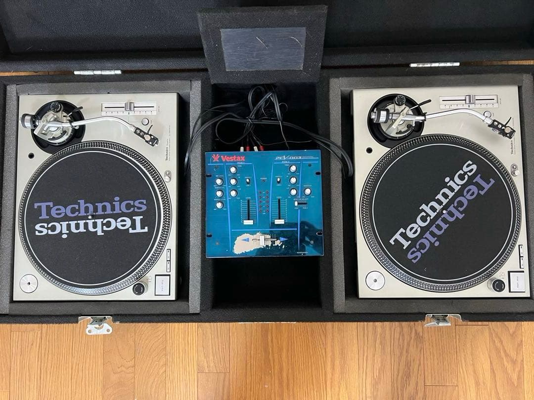 Technics SL-1200MK3D ×2台 DJミキサー・収納ケース付き