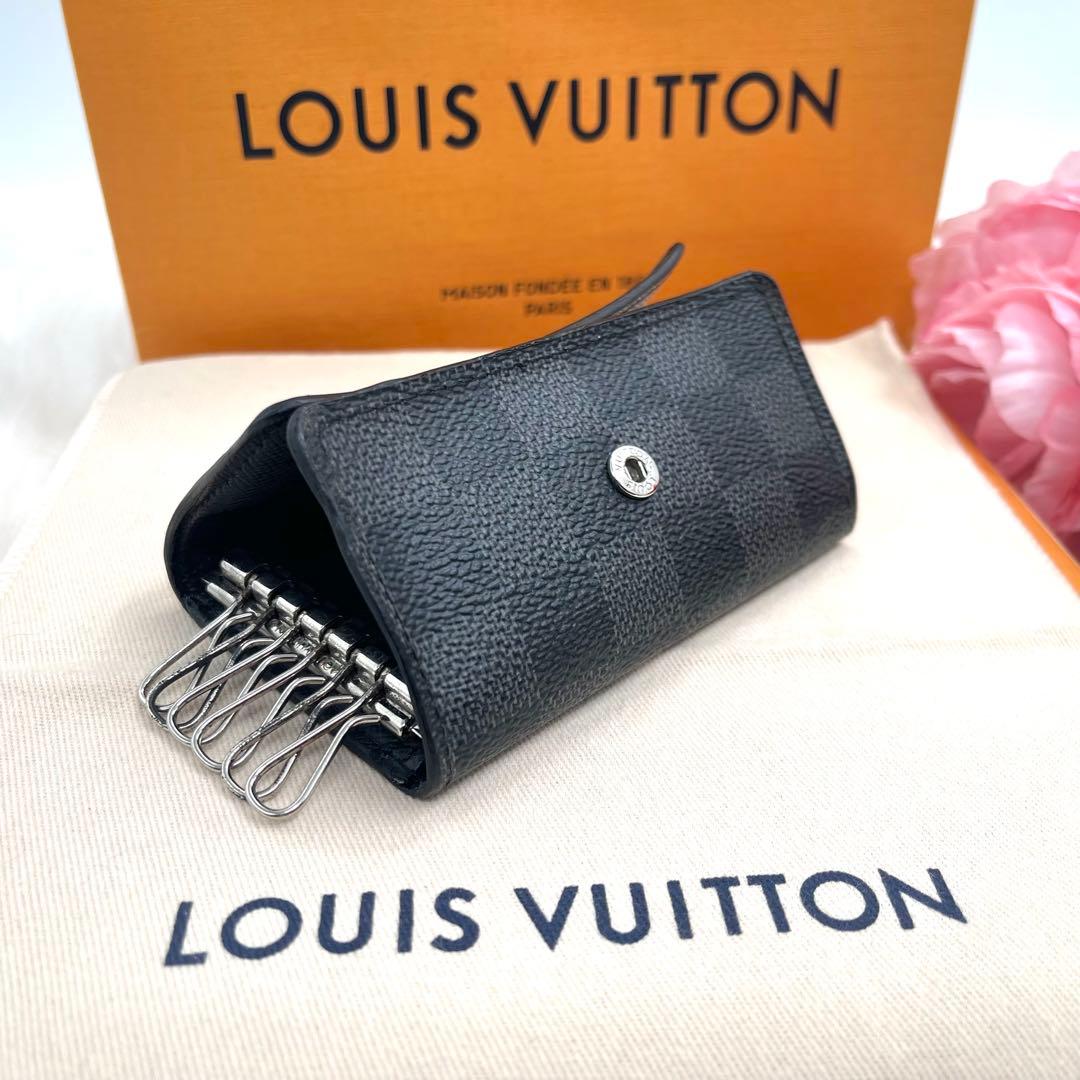 ＜良品＞　ルイヴィトン ダミエ グラフィフィット　キーケース　6連 　852