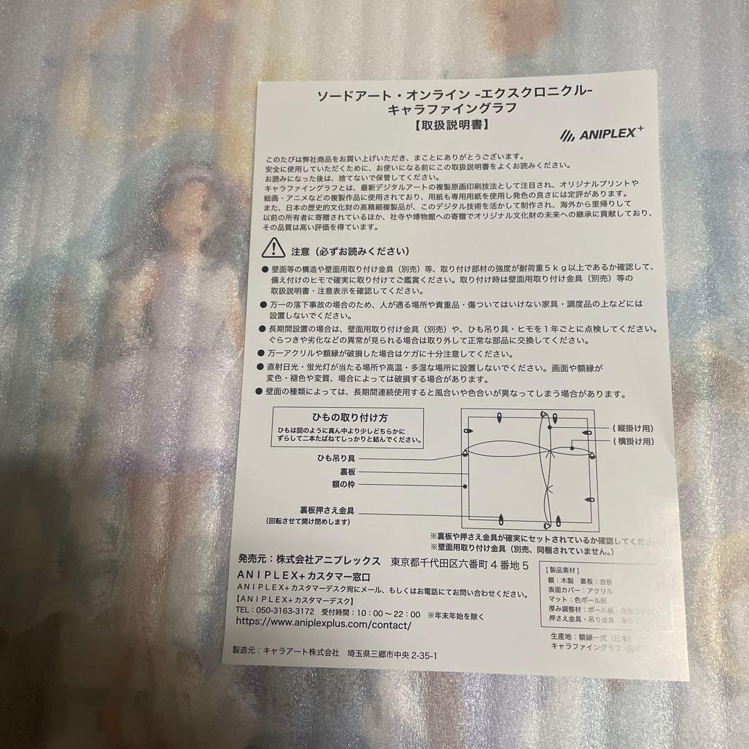 ソードアート・オンライン エクスクロニクル キャラファイングラフ [京都] B3