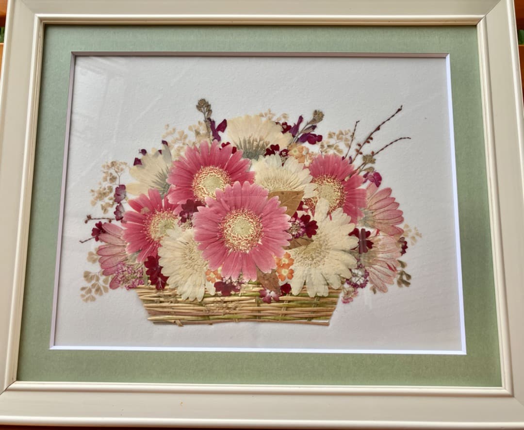 記念日の贈り物に☆初夏の爽やかさ☆オレンジガーベラのバスケット