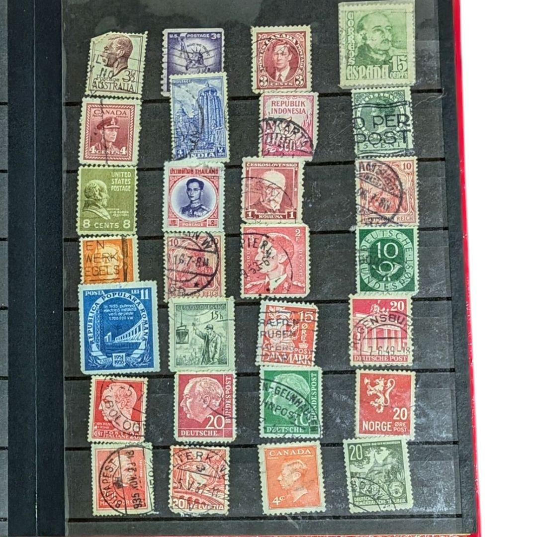 ✨希少✨切手アルバム 海外、未使用多数有 ヴィンテージ アンティーク