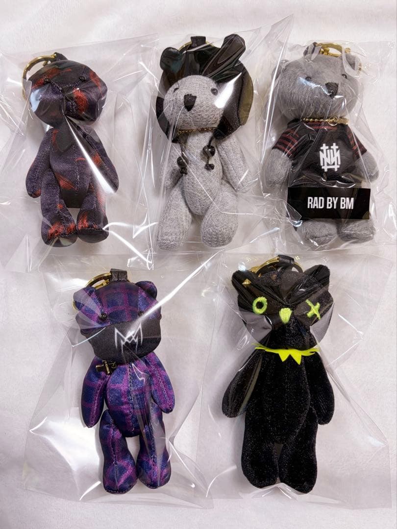 the GazettE ガゼット ベアキーリング ベア KAI 戒 5種 未使用