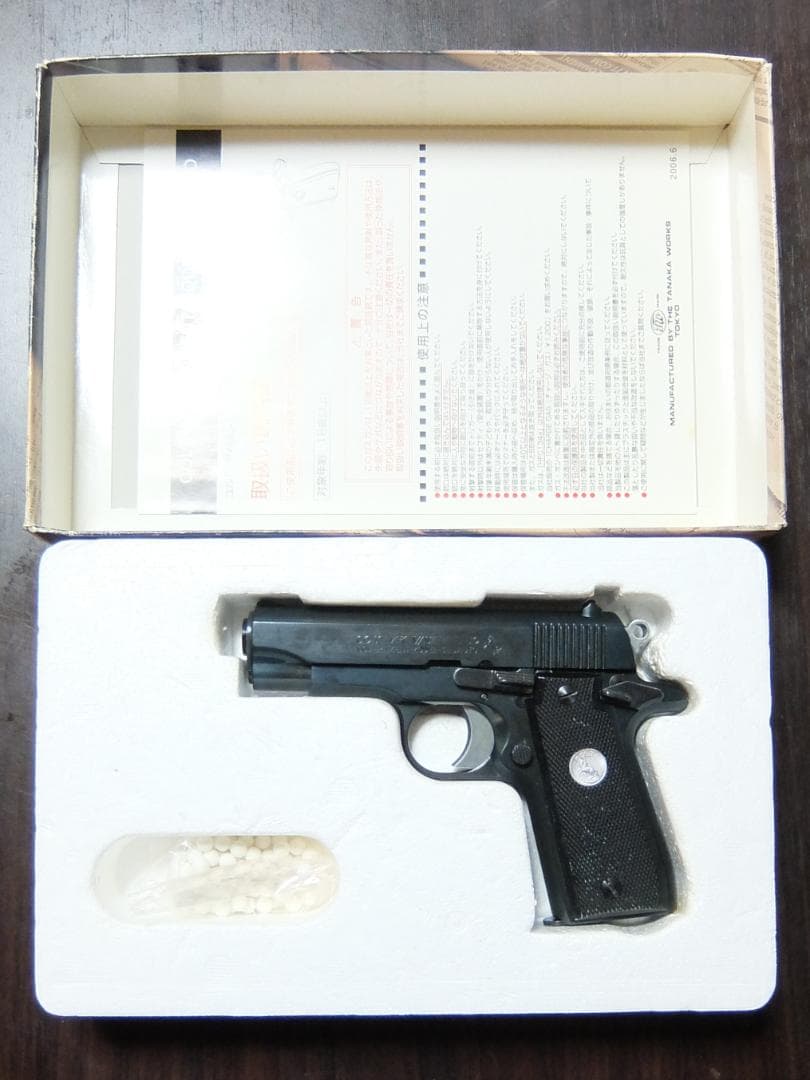 タナカワークス コルト .380 ガバメント HW ガスガン ブルーイング加工品