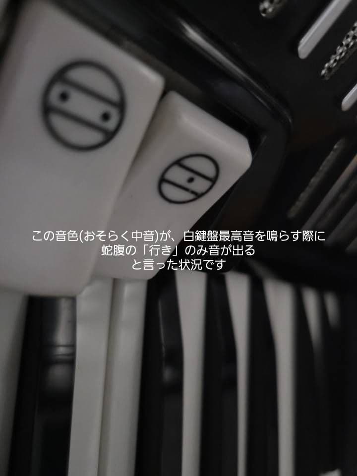 YAMAHA ヤマハ最高級モデル　ヴィンテージ　アコーディオン　３４鍵８０ベース