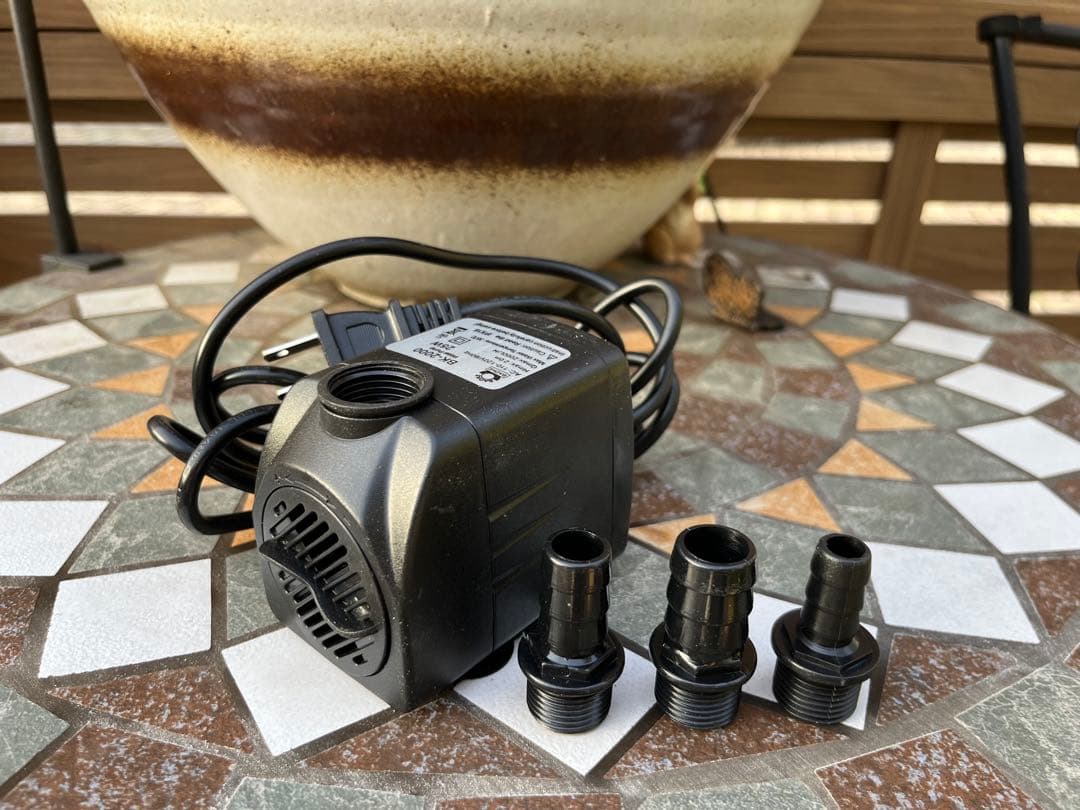 水槽池用フィルター外部式濾過器装置25W水中ポンプ 濾過材2段付き　アクアリウム