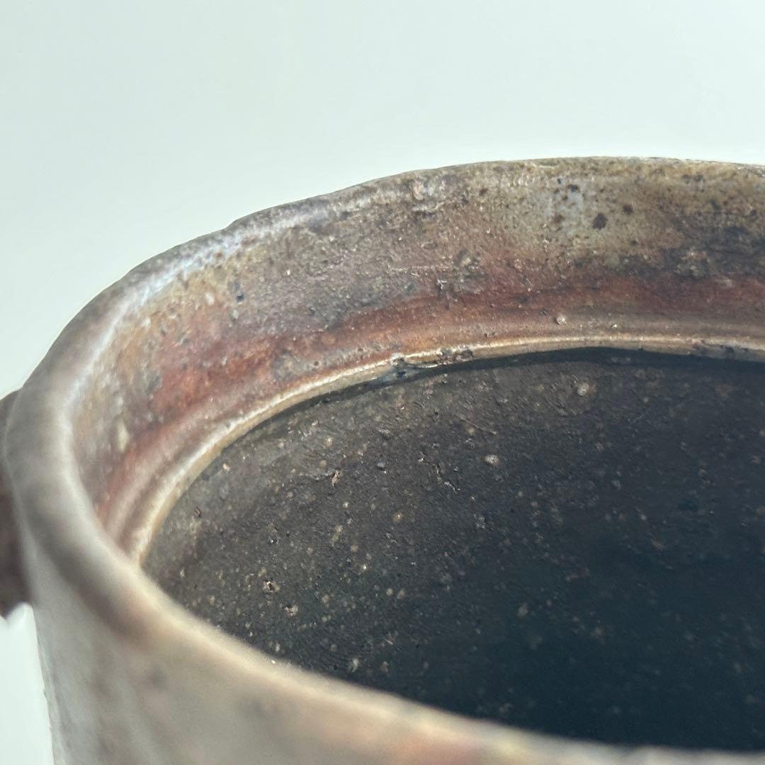 山本陶秀 備前 茶器 宝瓶 蓋なし品 合わせ箱