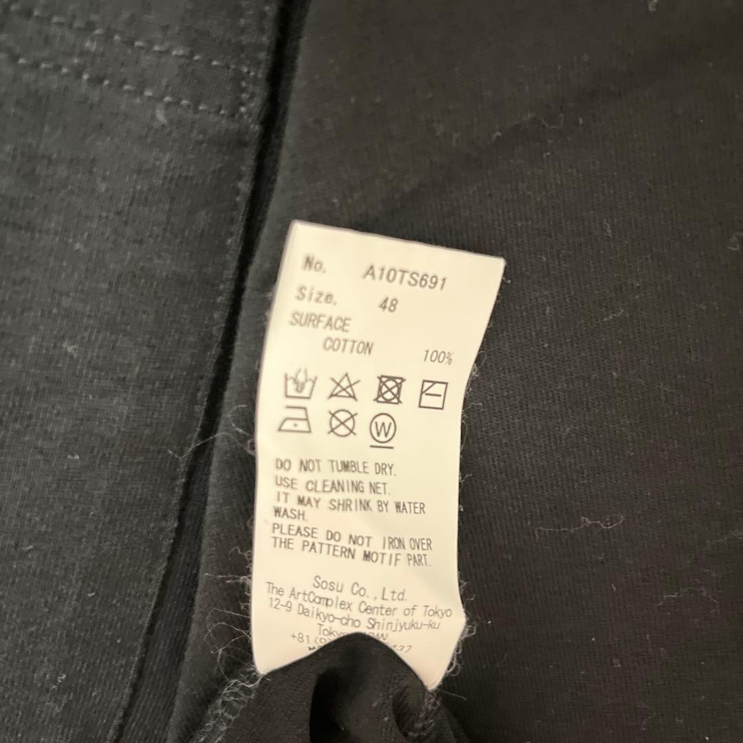 Maison Mihara Yasuhiro ブラック Tシャツ M