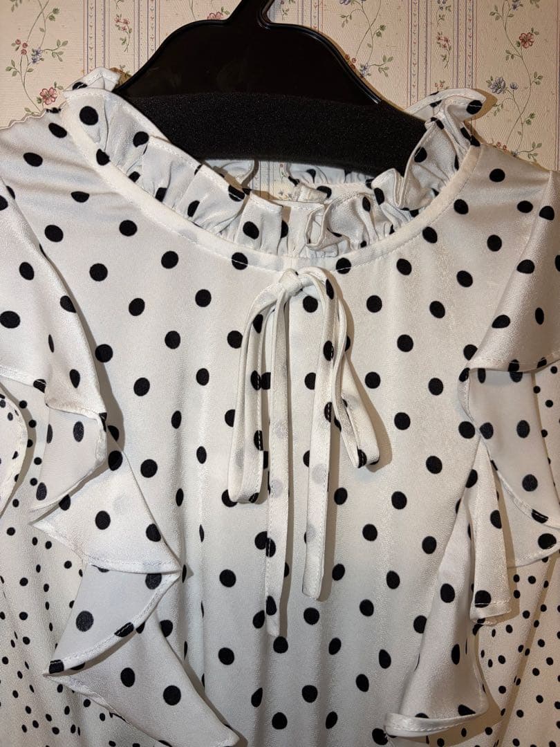 y【ERUKEI エルケイ】ドット ティアードフリル キャバドレス