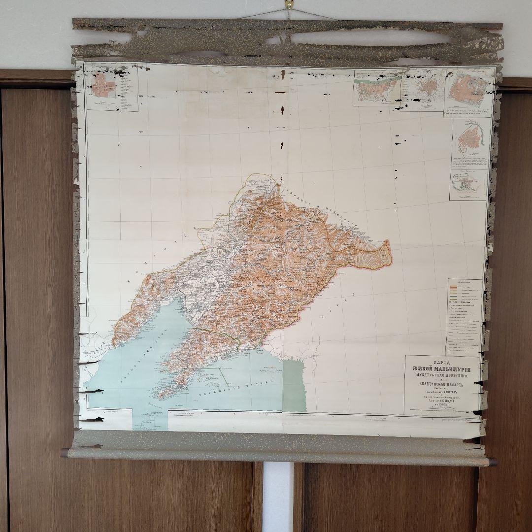 [ 露語奉天省図 ] ( 掛軸 )