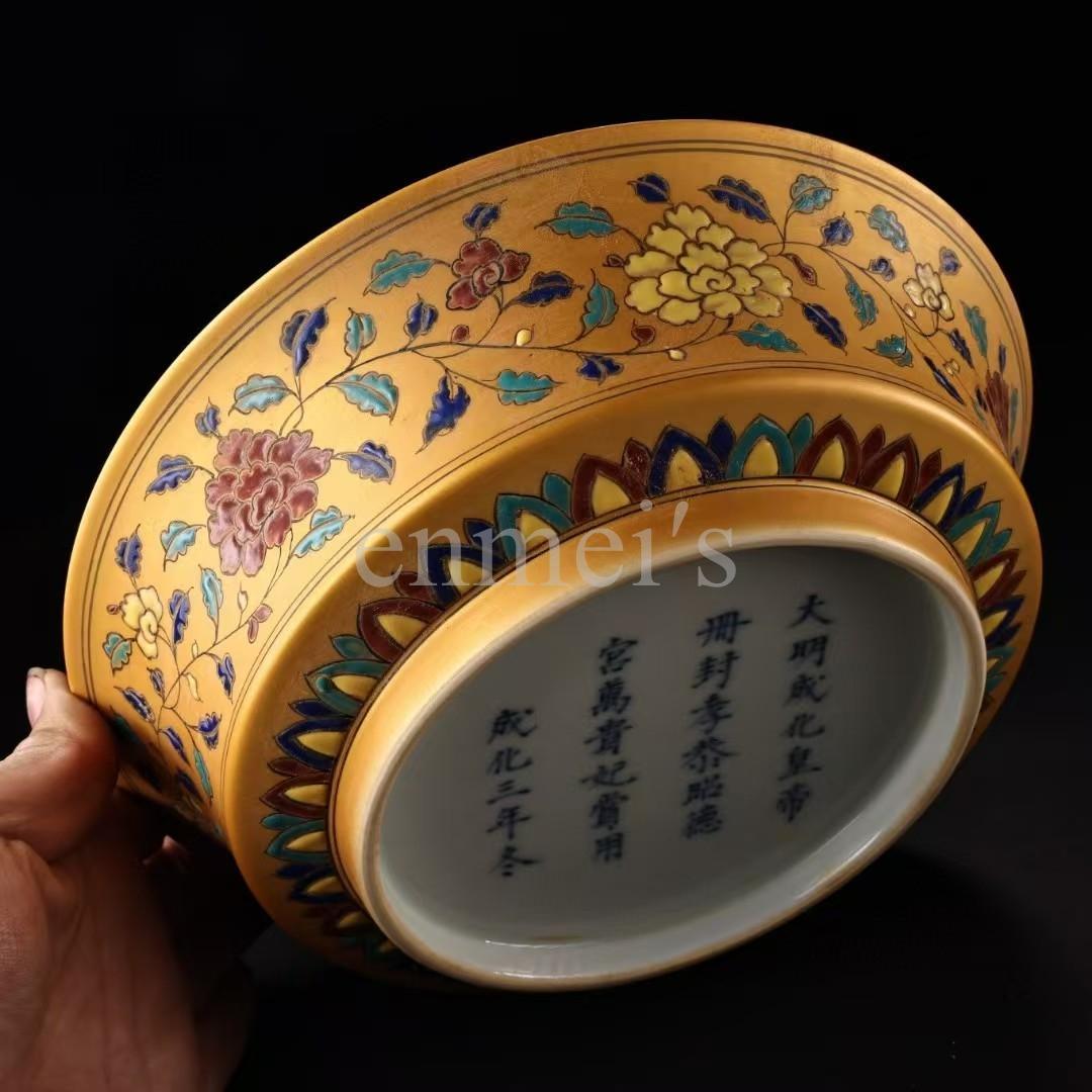 中国古美術・旧蔵 御用・ 粉彩人物図磁器の中皿・純手描き・文房具・置物・観賞皿