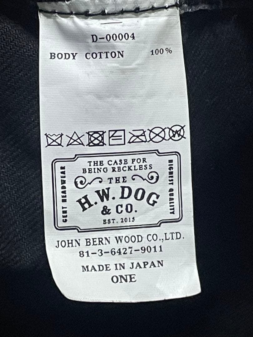 THE H.W. DOG & CO/トラッカーキャップ　ブラック