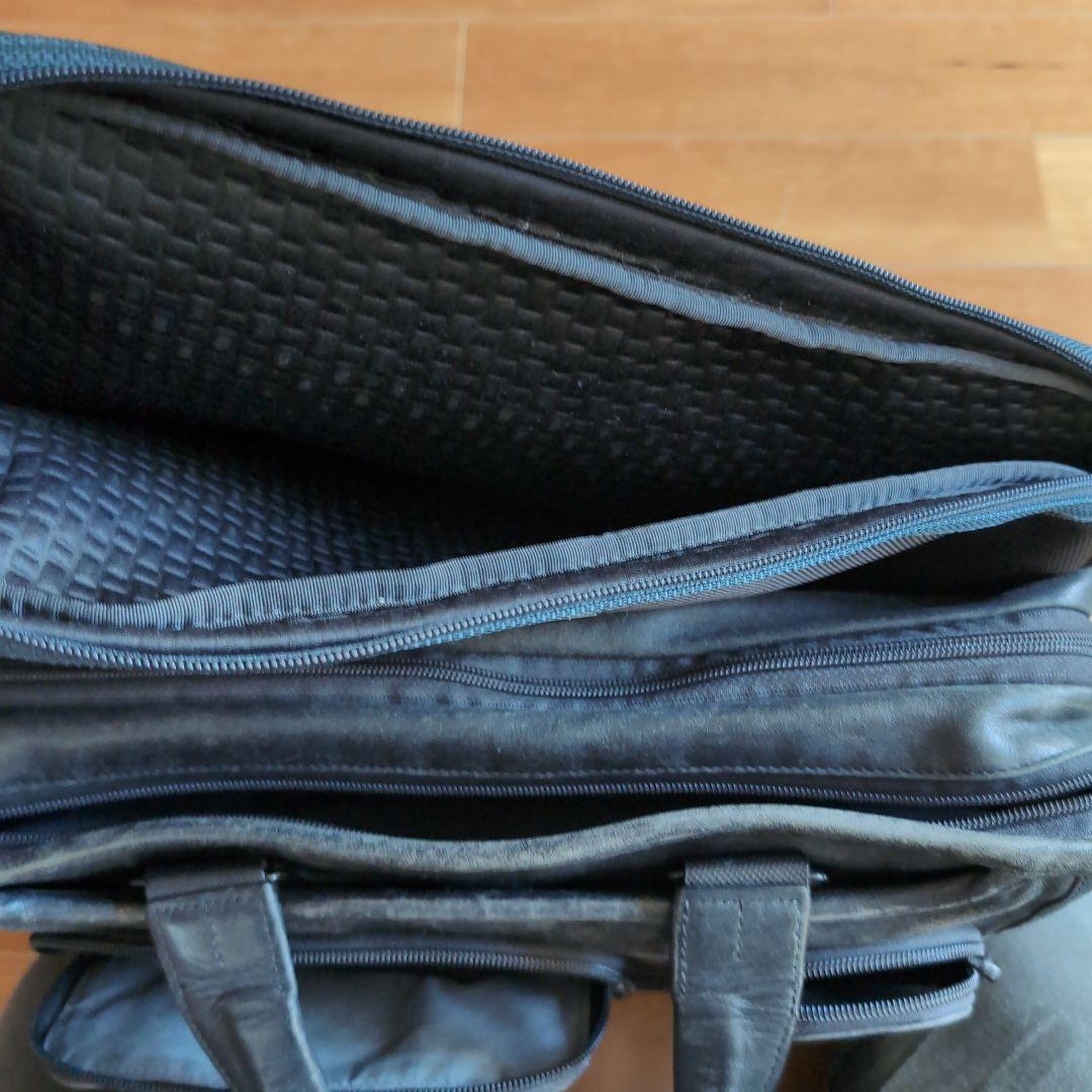 TUMI エクスパンダブルオーガナイザーラップトップブリーフ　オールレザー黒