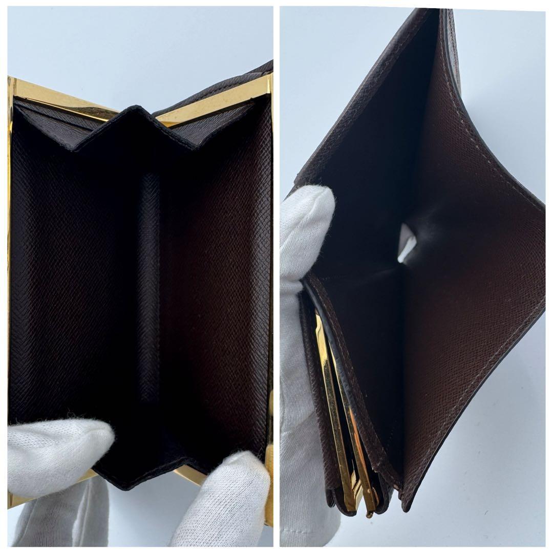 【定番人気】ルイヴィトン ダミエ エベヌ 折り財布 ポルトフォイユ ヴィエノワ