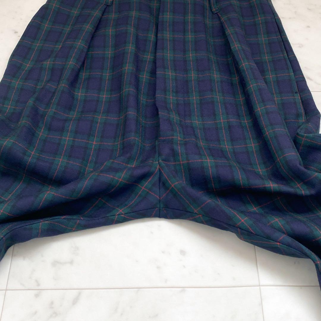 美品Vivienne Westwood MAN ウール チェック サルエルパンツ