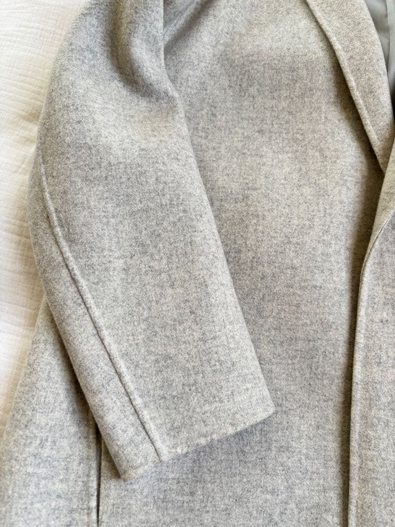 R。GALERIE VIEライトメルトン チェスターコート