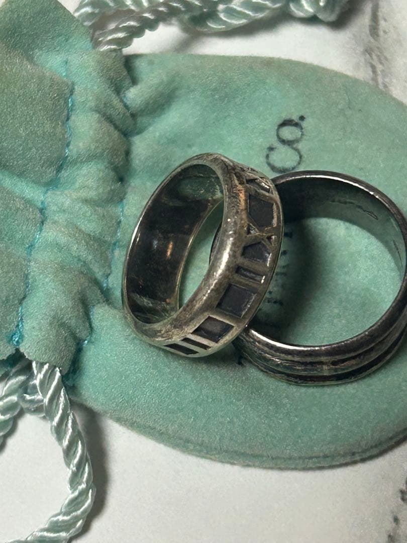 中*吉様 ティファニー 指輪 シルバーリング 13号 16号 詳細不明
