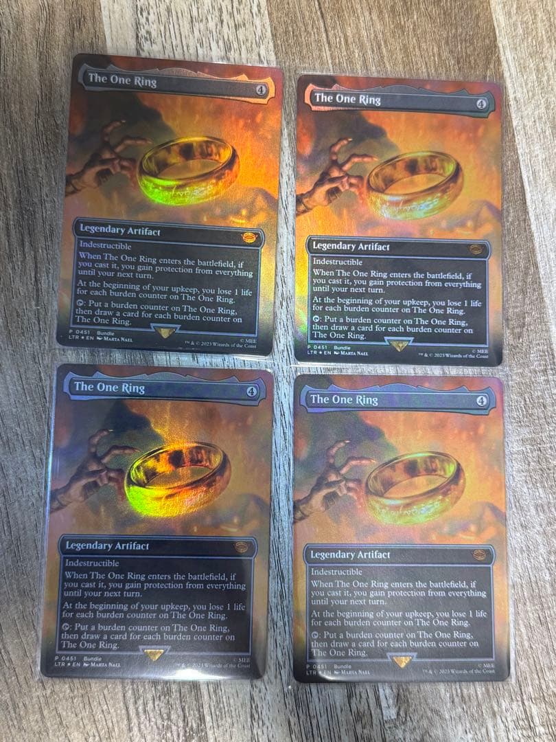 MTG 一つの指輪 バンドルプロモ 英語 foil 4枚