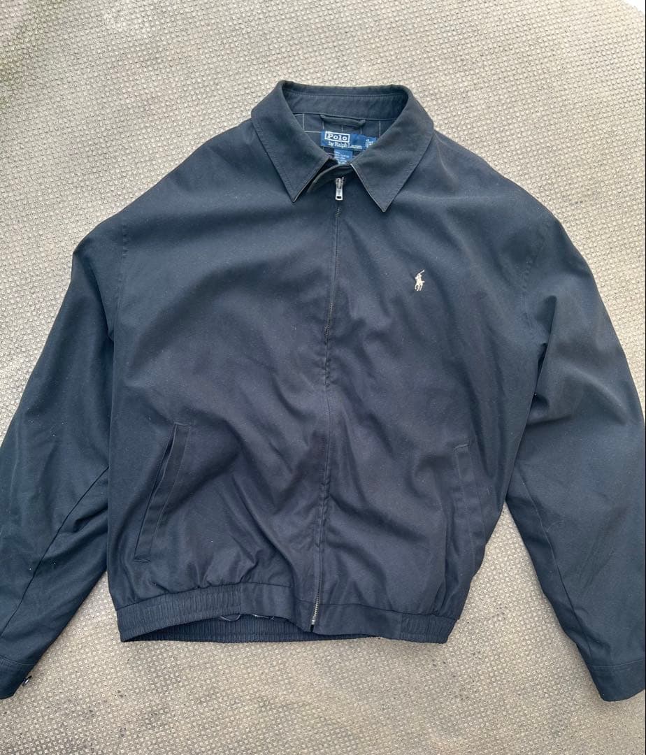 ラルフローレン　スウィングトップ　ジャケット　黒　ハリントンジャケット