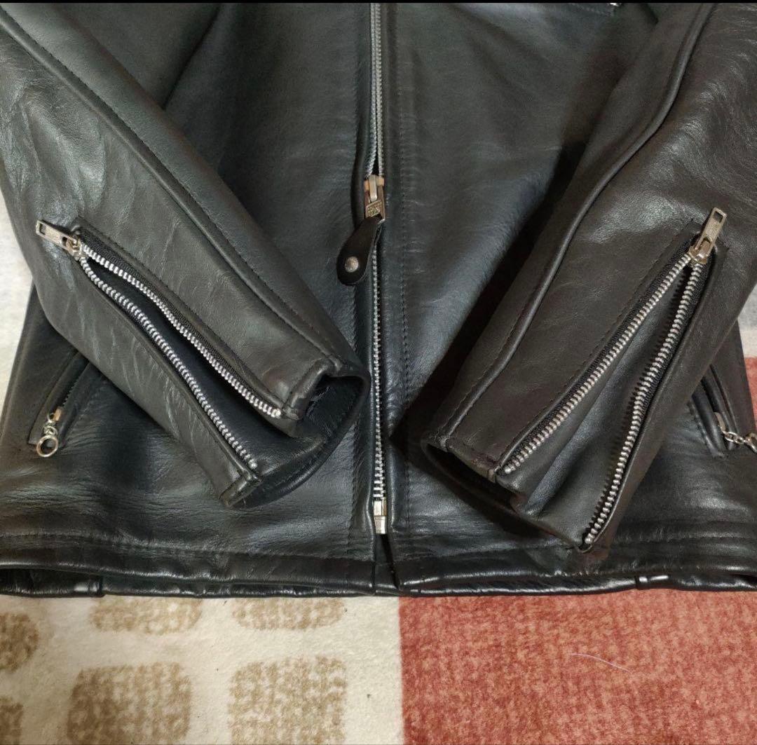 美品　人気 Schott　641 牛タグ　３４ ヘビーステアハイド　ライダース