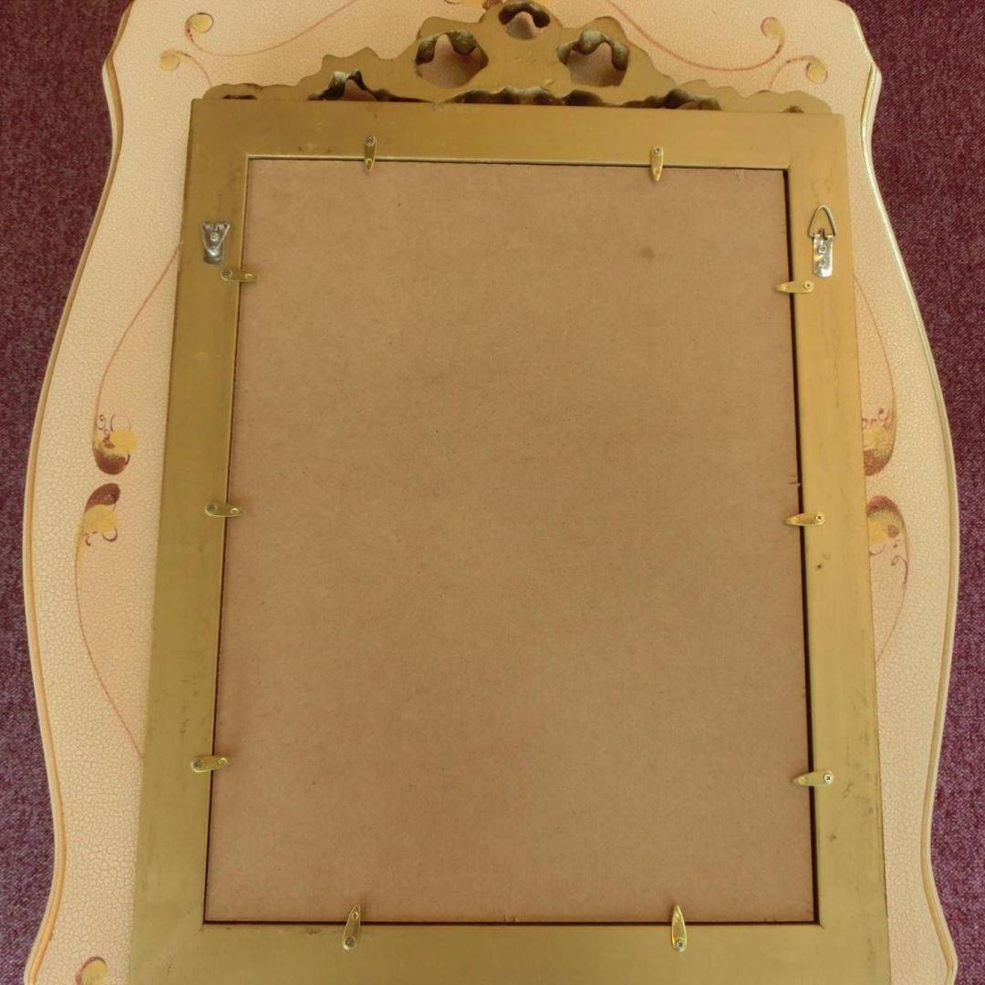 ロココ調　アンティークフレーム　マリーアントワネット　額絵　378