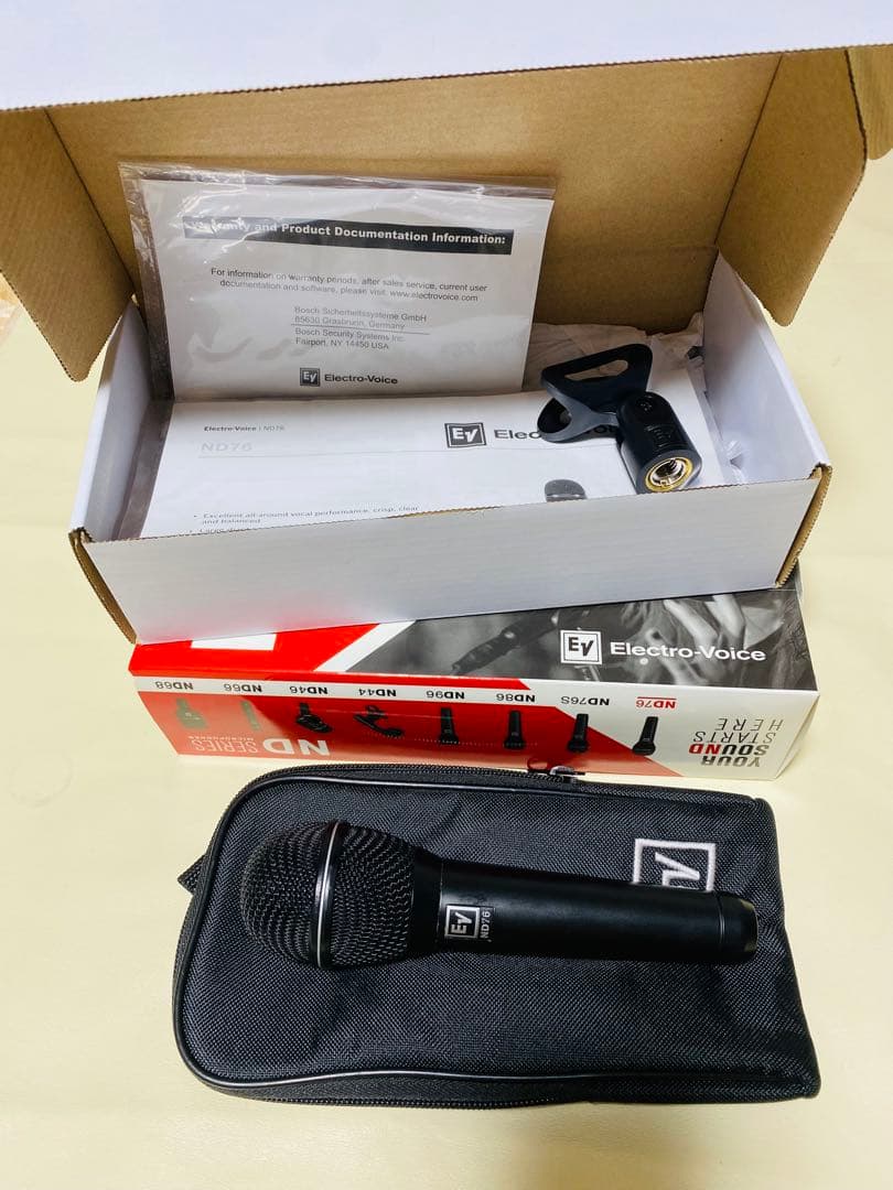 Electro-Voice ND76 ダイナミックマイク美品・数回使用のみ(２)