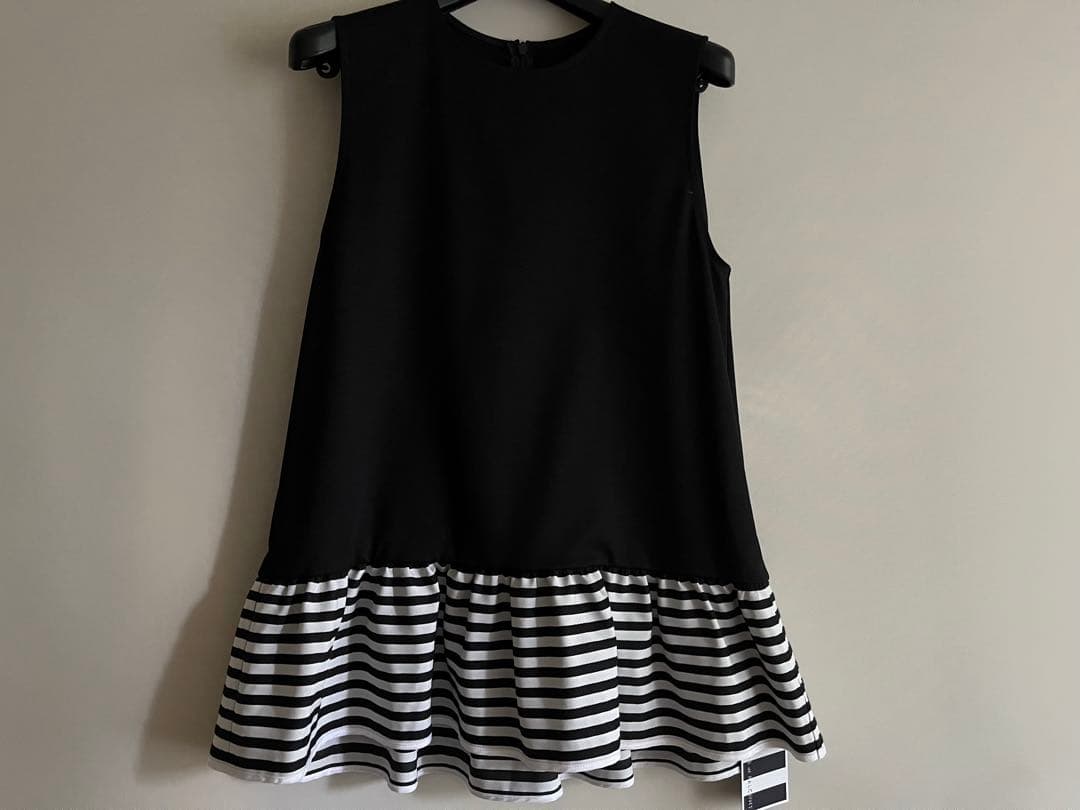 ▪️専用　BORDER FRILL TOP(38) 　BLACK