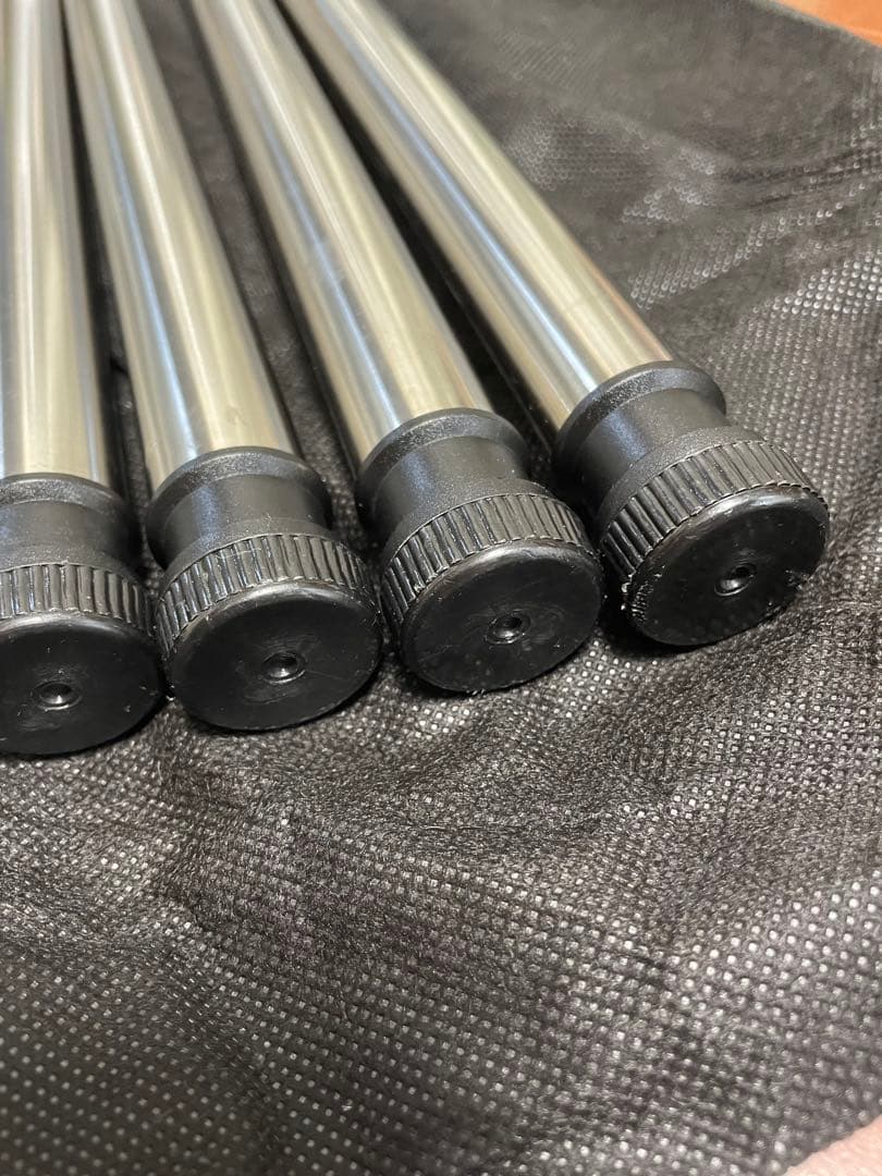 【はや】　アイアングリルテーブルセット(テーブル、バッグ、脚、W竹)