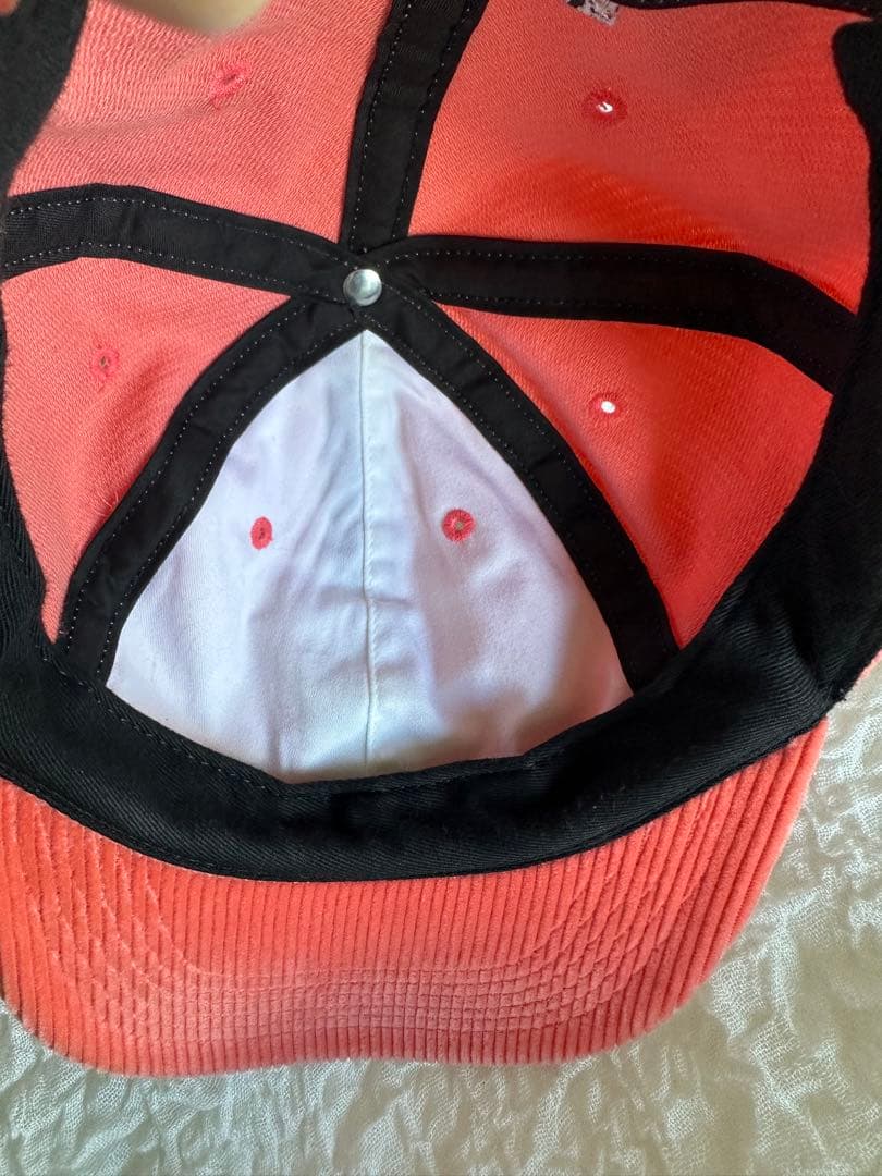 Supreme コーデュロイキャップ オレンジ