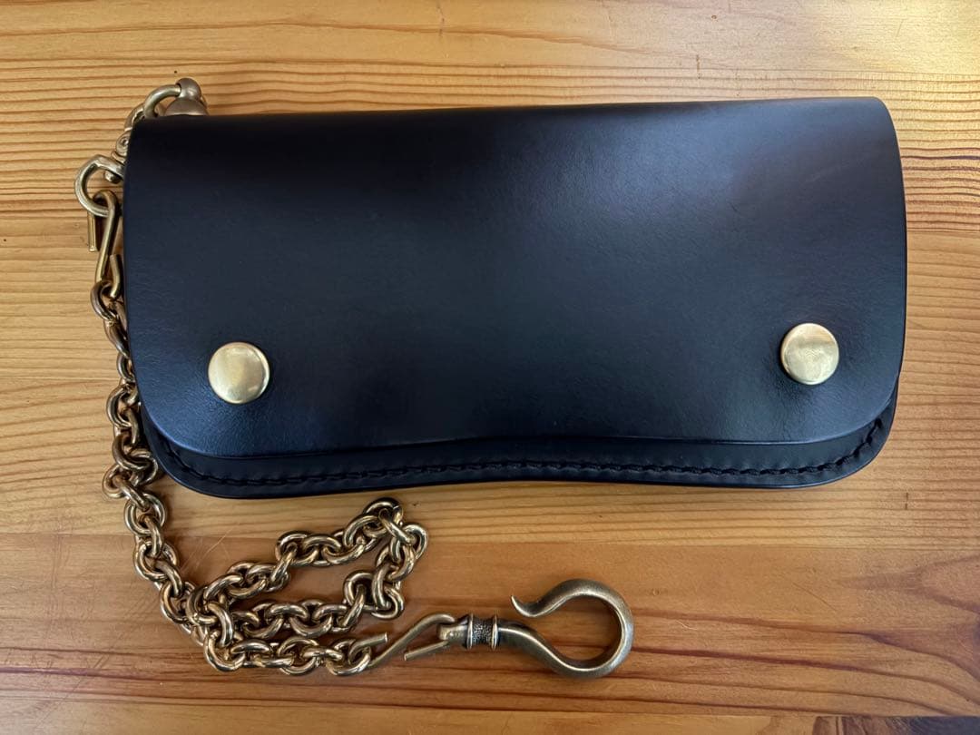 god fish 手縫い　トラッカーウォレット　革蛸　亀太郎　ブッテーロ